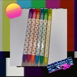 Korean Double Sided Erasable Highlighters